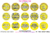 Fight Cancer! Yellow Awareness - 1" Bottle Cap Images - INSTANT DOWNLOAD