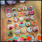 FALL/THANKSGIVING - 25pc. Flat Back Button Grab Bag