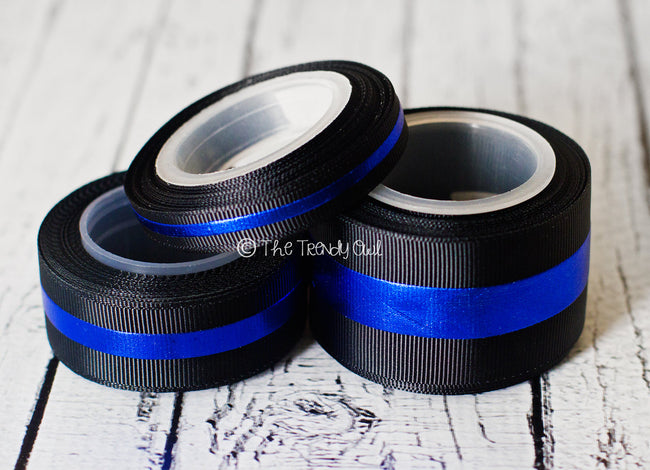 3/8", 7/8" & 1.5" Blue Foil Stripe - 5yd Roll