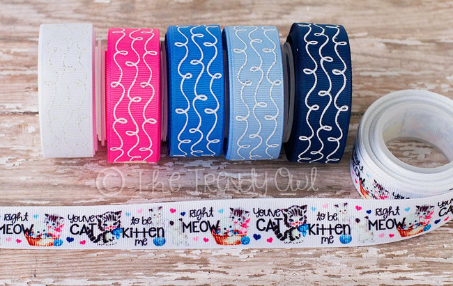 7/8" You've CAT to be KITTEN me - 5yd Roll