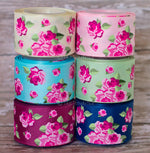 3/8", 7/8", 1.5" Vintage Floral - Shabby Chic Tea Party Inspired - 5yd Roll