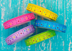 3/8", 7/8" & 1.5" Bright Back To School Rulers - 5yd Roll