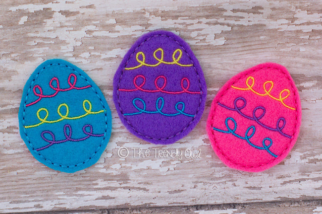 1pc. Doodle Eggs! Easter Felties - UNTRIMMED