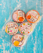 Flat Back Buttons M2M  "Cutest Pumpkin In The Patch" Fall Collection - 5pc