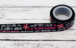 7/8" Anti-Valentine's Day - U.S. DESIGNER - High Quality Grosgrain Ribbon - 5yd Roll