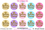 Birthday Princess - 1" Bottle Cap Images - INSTANT DOWNLOAD