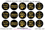 Gold & Black Sayings/Quotes - "Bows Before Bros" - 1" BOTTLE CAP IMAGES - INSTANT DOWNLOAD