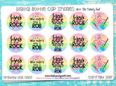 M2M "Jesus is My Rock, and That's How I Roll" - 1" BOTTLE CAP IMAGES - INSTANT DOWNLOAD