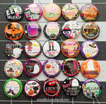HALLOWEEN - 25pc. Flat Back Button Grab Bag