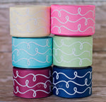 3/8", 7/8", 1.5" White Glittered Doodle Swirls - Shabby Chic Tea Party Inspired- 5yd Roll