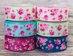 3/8", 7/8", 1.5" Vintage Floral - Shabby Chic Tea Party Inspired - 5yd Roll