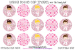 Pink Ballet Inspired Digital Bottle Cap Images - INSTANT DOWNLOAD - 1" Bottle Cap Images 4x6