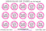 Pink Leopard Sisters Themed - 1" BOTTLE CAP IMAGES - INSTANT DOWNLOAD