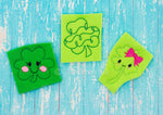 1 pc. CLOVERS! St Patrick's Day Felties - UNTRIMMED