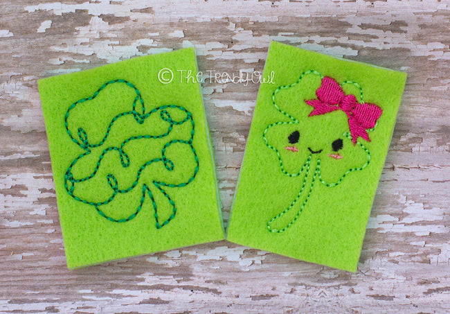 1 pc. CLOVERS! St Patrick's Day Felties - UNTRIMMED