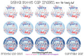 Sparkle Like a Firework on White and Denim - 1" BOTTLE CAP IMAGES - INSTANT DOWNLOAD