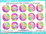 Rainbow Mermaids - 1" BOTTLE CAP IMAGES - INSTANT DOWNLOAD