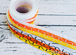 7/8" Halloween Inspired Glitter Doodles, Flurry Dots, and Stars - 5yd Roll