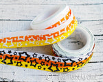 7/8" Halloween Inspired Glitter Doodles, Flurry Dots, and Stars - 5yd Roll