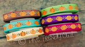 3/8" Golden Pumpkin Swirls - By The Yard