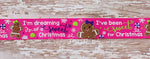 3/8" & 7/8" "Sweet Christmas" - Gingerbread Print - 5yd Roll