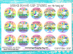 Unicorns/Rainbows - "Free to be Me" on Pastel Rainbow Ombre - 1" BOTTLE CAP IMAGES - INSTANT DOWNLOAD