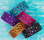 7/8" Bright Glittered Leopard Print - 5yd Roll