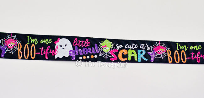 7/8" "So Cute It's Scary" - Halloween Inspired - 5yd Roll