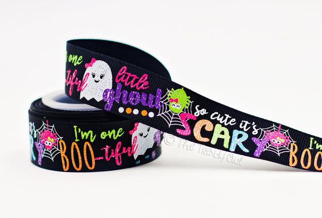 7/8" "So Cute It's Scary" - Halloween Inspired - 5yd Roll