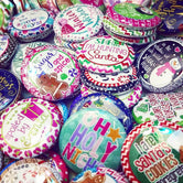 WINTER/CHRISTMAS - 25pc. Flat Back Button Grab Bag