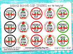 Official North Pole Elf Team - Christmas Inspired - 1" BOTTLE CAP IMAGES - INSTANT DOWNLOAD
