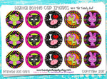 Zombie Animals - Halloween Inspired Sayings - 1" BOTTLE CAP IMAGES - INSTANT DOWNLOAD