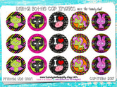 Zombie Animals - Halloween Inspired Sayings - 1" BOTTLE CAP IMAGES - INSTANT DOWNLOAD