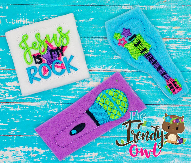 Jesus Is My Rock!! Music Inspired Felties - UNTRIMMED