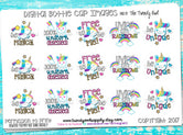 Unicorns & Rainbows "Free to be Me" on White - 1" BOTTLE CAP IMAGES - INSTANT DOWNLOAD