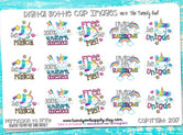 Unicorns & Rainbows "Free to be Me" on White - 1" BOTTLE CAP IMAGES - INSTANT DOWNLOAD