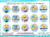 Love, Laugh, Be Silly - Emoji Themed - 1" BOTTLE CAP IMAGES - INSTANT DOWNLOAD