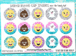 Emoji Inspired - 1" Bottle Cap Images - INSTANT DOWNLOAD