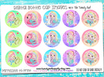 Rainbows Mermaid - Unicorn - Makeup - Flamingo - 1" BOTTLE CAP IMAGES - INSTANT DOWNLOAD