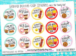 Food Themed - 1" Bottle Cap Images - INSTANT DOWNLOAD