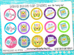 Back To School - School Supplies Inspired - 1" Bottle Cap Images - INSTANT DOWNLOAD