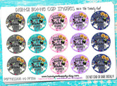 Pumpkins, Witches, & Ghosts, Oh My! - Halloween Themed - 1" BOTTLE CAP IMAGES - INSTANT DOWNLOAD