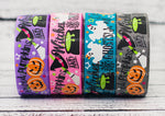 7/8" Pumpkins, Witches, & Ghosts, OH MY! - Glow In The Dark Halloween Collection - 5yd Roll