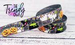 7/8" Pumpkins, Witches, & Ghosts, OH MY! - Glow In The Dark Halloween Collection - 5yd Roll