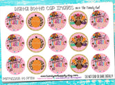 Thankful, Grateful, Blessed on PINK - Thanksgiving Inspired - 1" BOTTLE CAP IMAGES - INSTANT DOWNLOAD