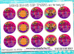 Thankful, Grateful, Blessed - Thanksgiving Themed - 1" BOTTLE CAP IMAGES - INSTANT DOWNLOAD