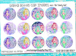 Mermaids!! - 1" BOTTLE CAP IMAGES - INSTANT DOWNLOAD