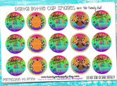 Thankful, Grateful, Blessed - Thanksgiving Themed - 1" BOTTLE CAP IMAGES - INSTANT DOWNLOAD