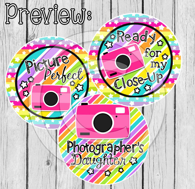 Picture Perfect - 1" BOTTLE CAP IMAGES - INSTANT DOWNLOAD