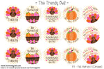 Fall Harvest (Cream) - Thanksgiving - 1" Bottle Cap Images - INSTANT DOWNLOAD